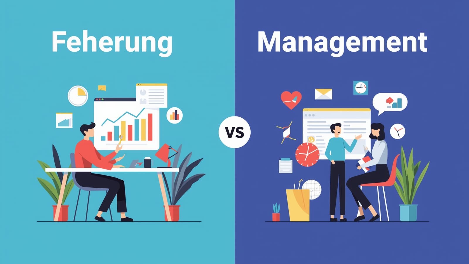 Führung vs. Management: Unterschiede & Definition