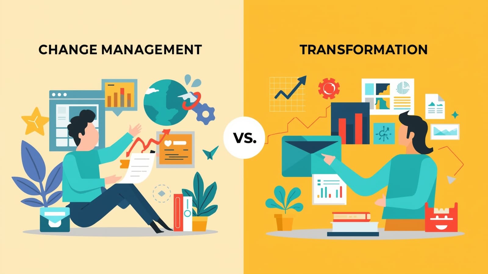 Change Management vs Transformation: Unterschiede erklärt