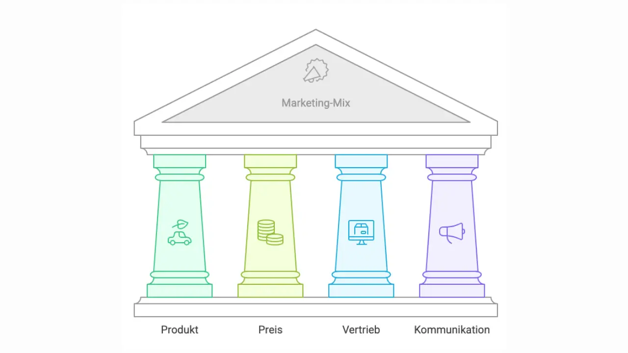 Die vier Säulen des Marketing-Mix Die vier Säulen des Marketing-Mix