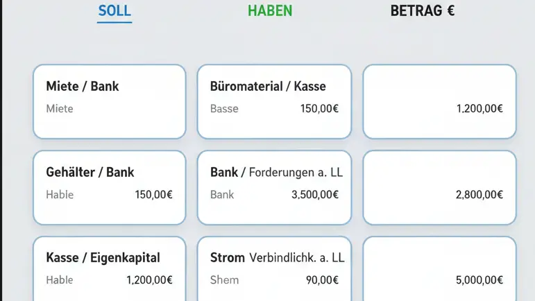 Soll oder Haben - Buchungssätze Soll oder Haben - Buchungssätze
